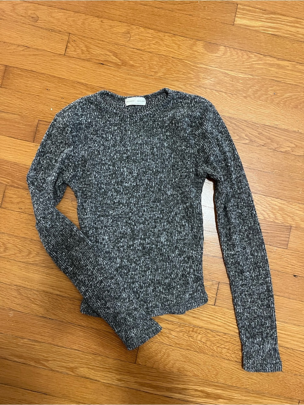 Cozy Marled Gray Knit Sweater